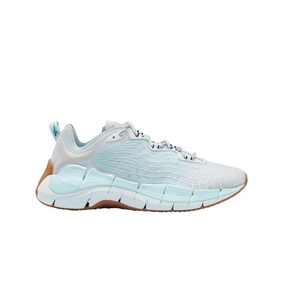 Reebok Women's grey/blue/light brown Zig Kinetica II Sneakers FX3012 - Picture 2 of 5